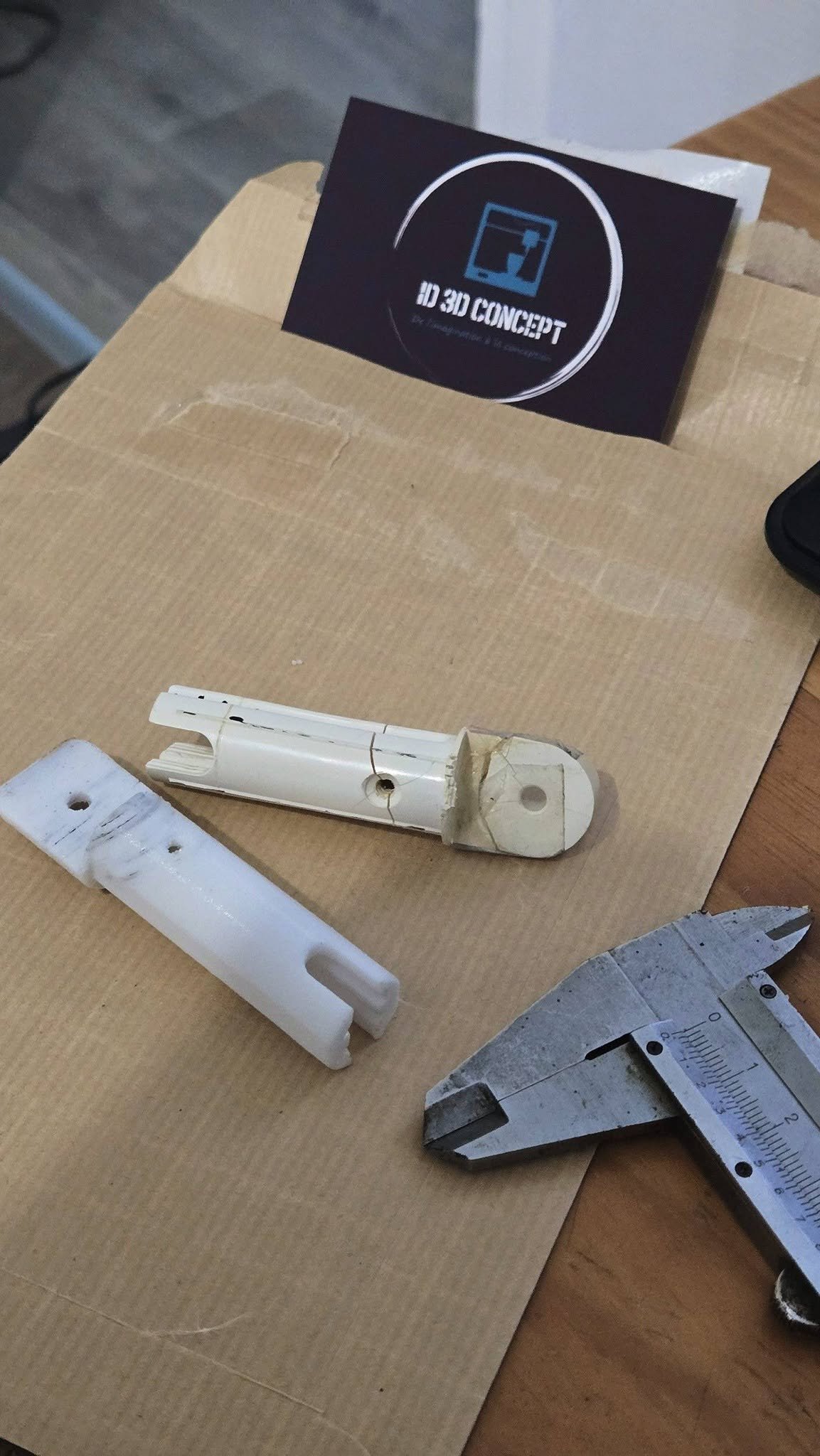 1 — Objet réel : détail de la pièce existante à relever