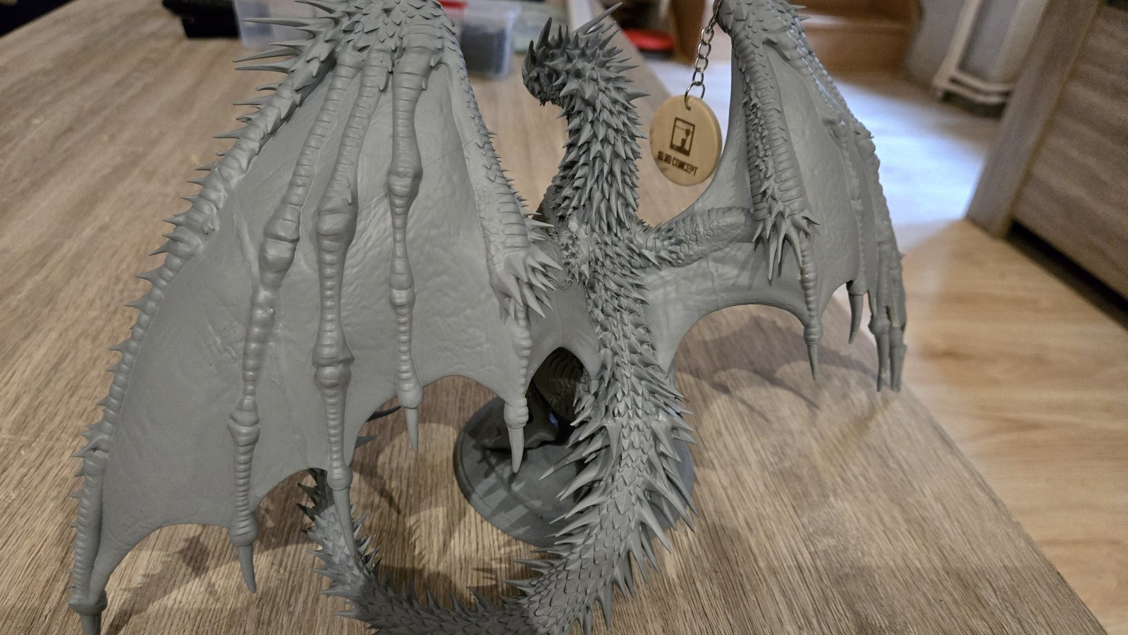 Statue de dragon fabriquée en impression 3D