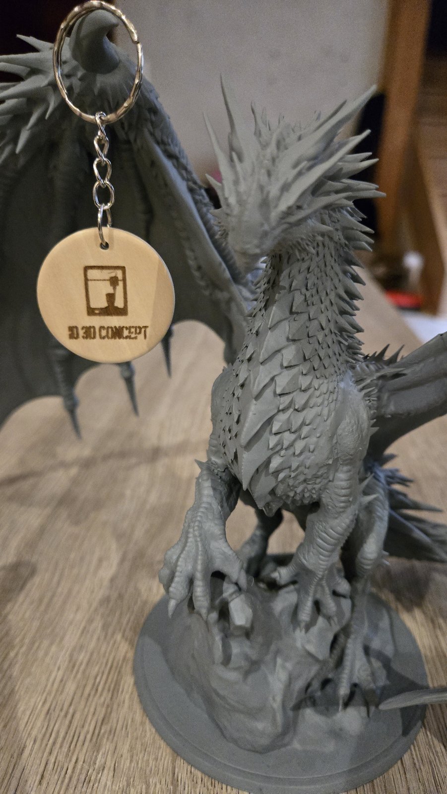 Statue de dragon imprimée en 3D — vue 3
