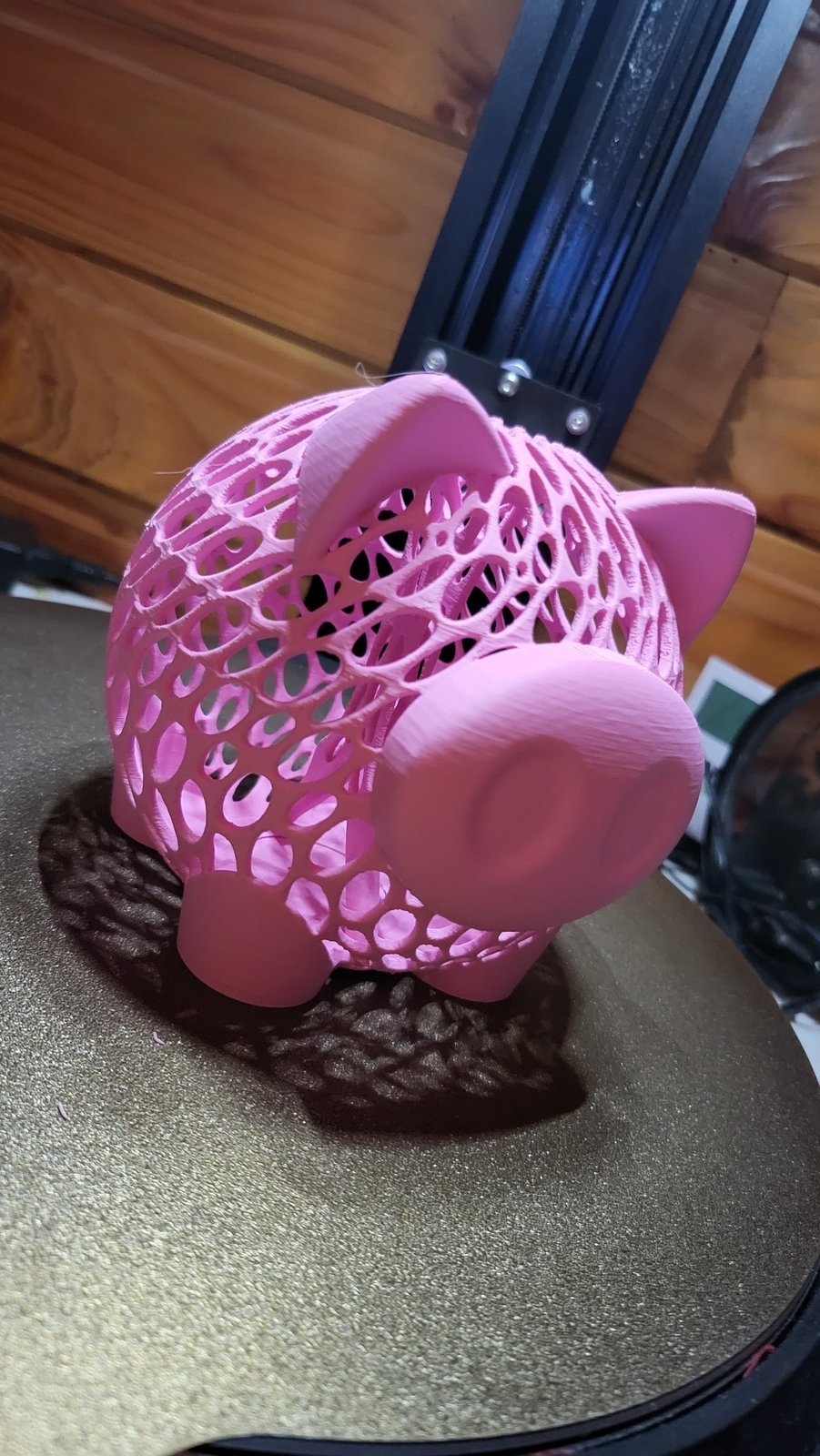Tirelire cochon imprimée en 3D — vue 1