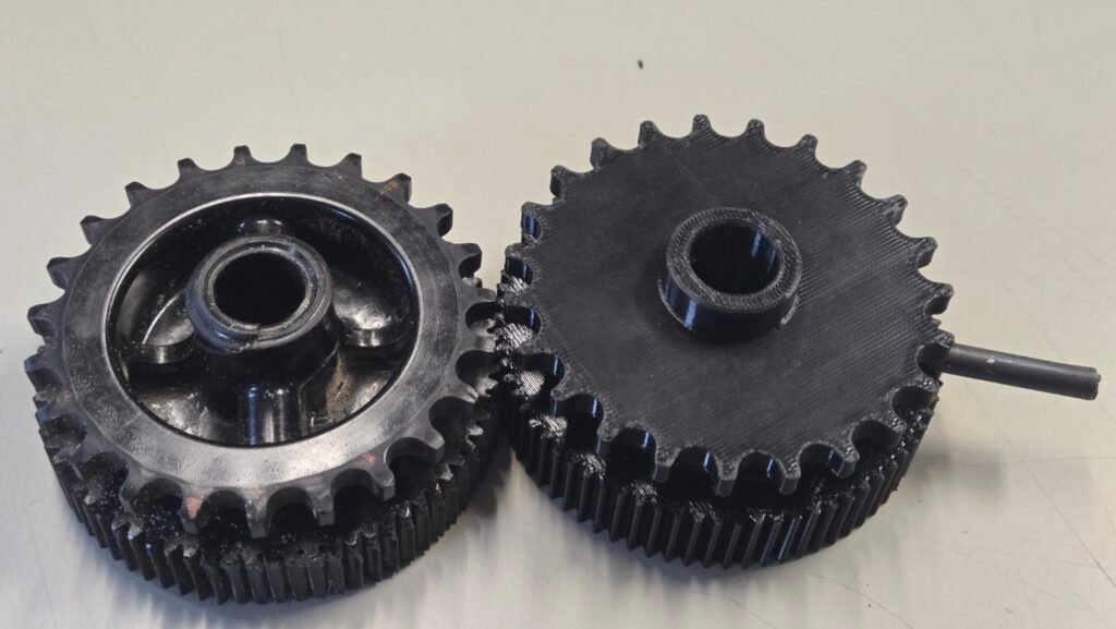 Reproduction d’un engrenage cassé en nylon par impression 3D